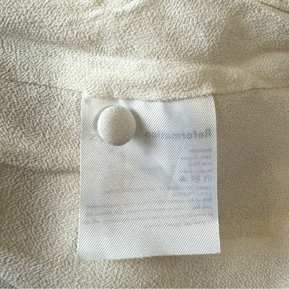 NWOT Reformation Adelia Crepe Ivory Embroidered Long Sleeve Maxi Dress Size 6 - Picture 11 of 13